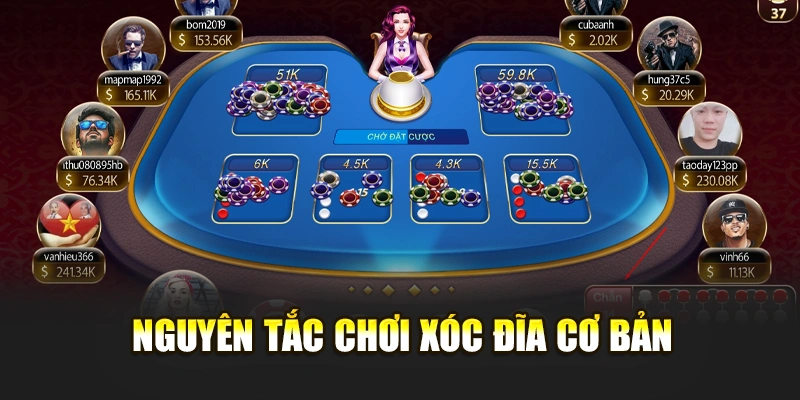 Nguyên tắc chơi xóc đĩa cơ bản